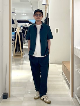 「GLOBAL WORK（グローバルワーク）のアイテム（帽子）」を使った、ゆーすけさん（メンズ・176cm）の夏コーディネート