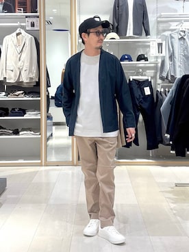 「GLOBAL WORK（グローバルワーク）のアイテム（キャップ）」を使った、ゆーすけさん（メンズ・176cm）の春コーディネート
