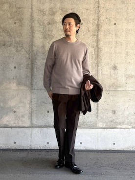 「旅行」｜ゆーすけさん（メンズ・176cm）の冬コーディネート