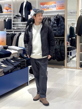 「GLOBAL WORK（グローバルワーク）のアイテム（ブルゾン）」を使った、ゆーすけさん（メンズ・176cm）の冬コーディネート