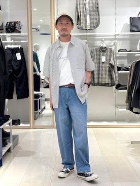 「GLOBAL WORK（グローバルワーク）のアイテム」を使った、ゆーすけさん（メンズ・176cm）の夏コーディネート