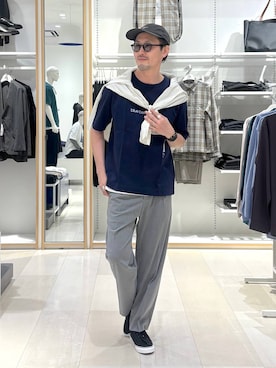 「GLOBAL WORK（グローバルワーク）のアイテム（帽子）」を使った、ゆーすけさん（メンズ・176cm）の春コーディネート