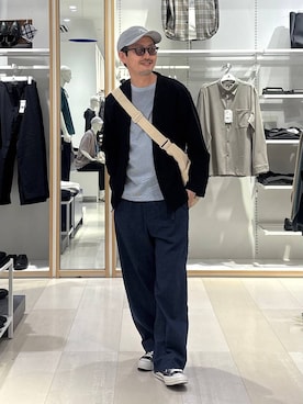 「GLOBAL WORK（グローバルワーク）のアイテム（帽子）」を使った、ゆーすけさん（メンズ・176cm）の春コーディネート