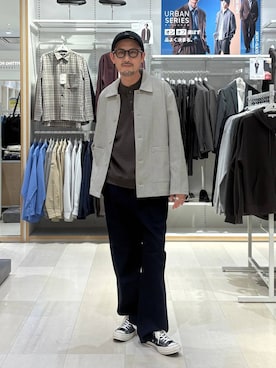 「アイテム（帽子）」を使った、ゆーすけさん（メンズ・176cm）の秋コーディネート