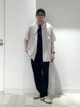 「アイテム（キャップ）」を使った、ゆーすけさん（メンズ・176cm）の夏コーディネート