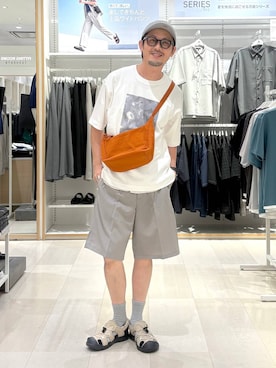 「GLOBAL WORK（グローバルワーク）のアイテム」を使った、ゆーすけさん（メンズ・176cm）の夏コーディネート