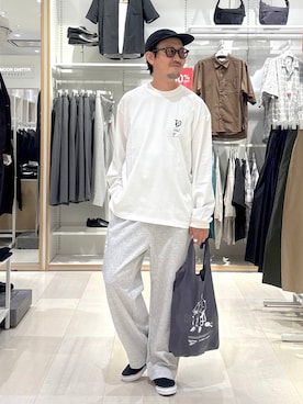 「GLOBAL WORK（グローバルワーク）のアイテム（スニーカー）」を使った、ゆーすけさん（メンズ・176cm）の夏コーディネート