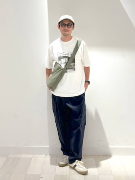 「GLOBAL WORK（グローバルワーク）のアイテム（帽子）」を使った、ゆーすけさん（メンズ・176cm）の夏コーディネート