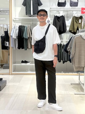 「GLOBAL WORK（グローバルワーク）のアイテム」を使った、ゆーすけさん（メンズ・176cm）の夏コーディネート