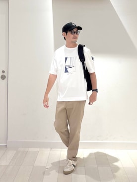 「アイテム（バックパック/リュック）」を使った、ゆーすけさん（メンズ・176cm）の夏コーディネート