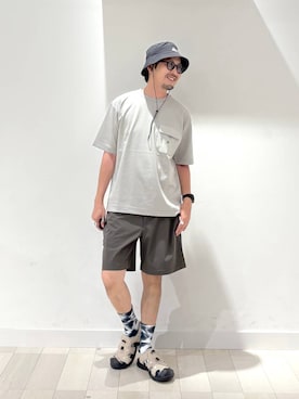 「GLOBAL WORK（グローバルワーク）のアイテム（帽子）」を使った、ゆーすけさん（メンズ・176cm）の夏コーディネート