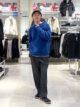 「おでかけ」｜「アイテム（帽子）」を使った、ゆーすけさん（メンズ・176cm）の冬コーディネート