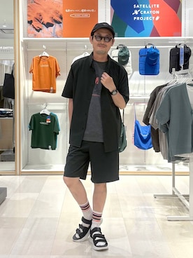 「GLOBAL WORK（グローバルワーク）のアイテム（帽子）」を使った、ゆーすけさん（メンズ・176cm）の夏コーディネート