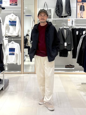 「アイテム（マウンテンパーカー）」を使った、ゆーすけさん（メンズ・176cm）の秋コーディネート