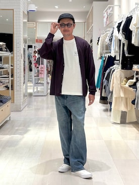 「GLOBAL WORK（グローバルワーク）のアイテム（スニーカー）」を使った、ゆーすけさん（メンズ・176cm）の夏コーディネート