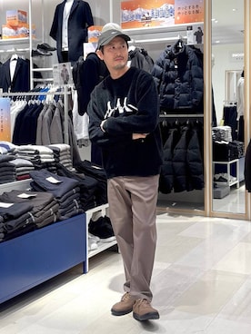 「旅行」｜ゆーすけさん（メンズ・176cm）の冬コーディネート