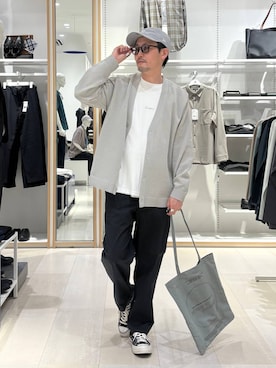 「GLOBAL WORK（グローバルワーク）のアイテム（帽子）」を使った、ゆーすけさん（メンズ・176cm）の春コーディネート