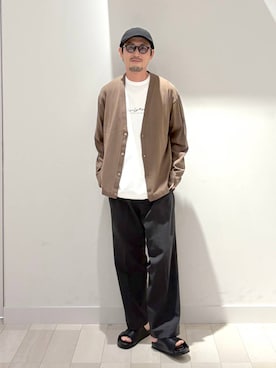 「GLOBAL WORK（グローバルワーク）のアイテム（帽子）」を使った、ゆーすけさん（メンズ・176cm）の夏コーディネート