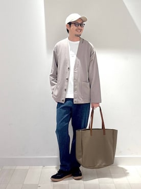 「アイテム（トートバッグ）」を使った、ゆーすけさん（メンズ・176cm）の秋コーディネート