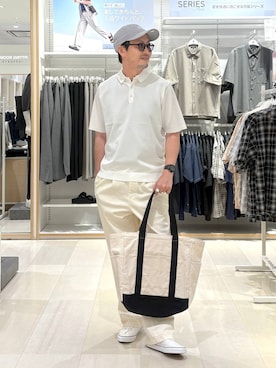 「GLOBAL WORK（グローバルワーク）のアイテム（帽子）」を使った、ゆーすけさん（メンズ・176cm）の夏コーディネート