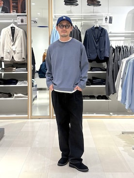 「GLOBAL WORK（グローバルワーク）のアイテム（帽子）」を使った、ゆーすけさん（メンズ・176cm）の冬コーディネート