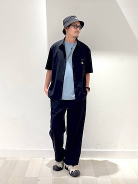 「GLOBAL WORK（グローバルワーク）のアイテム（帽子）」を使った、ゆーすけさん（メンズ・176cm）の夏コーディネート