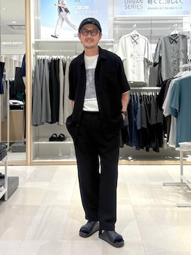 「GLOBAL WORK（グローバルワーク）のアイテム（パンツ）」を使った、ゆーすけさん（メンズ・176cm）の夏コーディネート