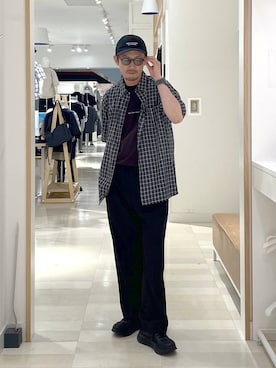 「GLOBAL WORK（グローバルワーク）のアイテム（シューズ）」を使った、ゆーすけさん（メンズ・176cm）の夏コーディネート
