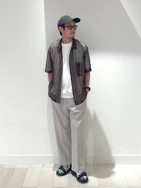 「GLOBAL WORK（グローバルワーク）のアイテム（シューズ）」を使った、ゆーすけさん（メンズ・176cm）の夏コーディネート