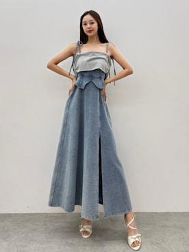 「EATME（イートミー）のアイテム（サンダル）」を使った、SHINRIさん（レディース・165cm）の秋コーディネート