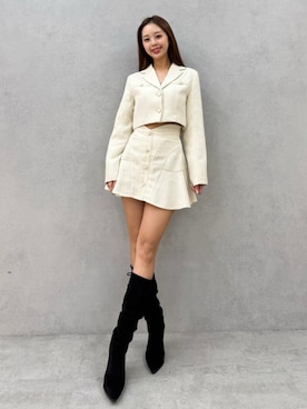 「アイテム（ブーツ）」を使った、SHINRIさん（レディース・165cm）の夏コーディネート