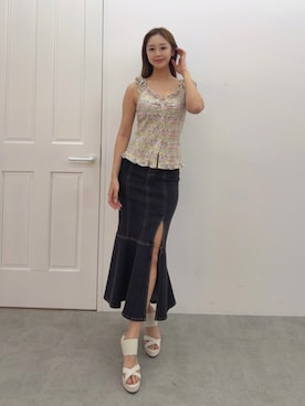 「EATME（イートミー）のアイテム」を使った、SHINRIさん（レディース・165cm）の春コーディネート