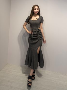 「EATME（イートミー）のアイテム」を使った、SHINRIさん（レディース・165cm）の春コーディネート