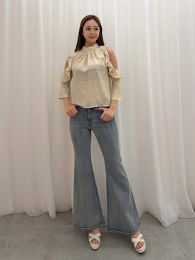 「EATME（イートミー）のアイテム」を使った、SHINRIさん（レディース・165cm）の春コーディネート