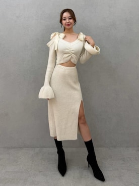 「アイテム（ワンピース/ドレス）」を使った、SHINRIさん（レディース・165cm）の冬コーディネート