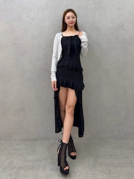 「EATME（イートミー）のアイテム」を使った、SHINRIさん（レディース・165cm）の春コーディネート