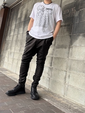 「NIRVANA（ニルヴァーナ）のアイテム」を使った、YUTOさん（メンズ・175cm）の夏コーディネート