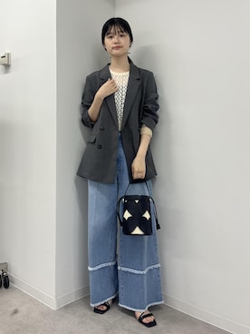 「アイテム（ハンドバッグ）」を使った、0118momoさん（レディース・164cm・20代）の夏コーディネート