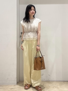「アイテム（サンダル）」を使った、0118momoさん（レディース・164cm・20代）の夏コーディネート
