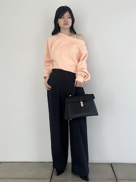 「VIS」｜「アイテム（スウェット）」を使った、0118momoさん（レディース・164cm）の冬コーディネート
