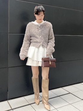 「VIS（ビス）の【洗える】ジャージメルトンショートパンツ（その他パンツ）」を使った、0118momoさん（レディース・164cm）の秋コーディネート