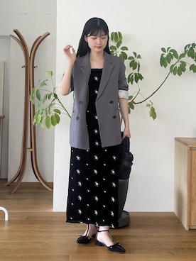 「VIS（ビス）のアイテム（ワンピース）」を使った、0118momoさん（レディース・164cm）の秋コーディネート