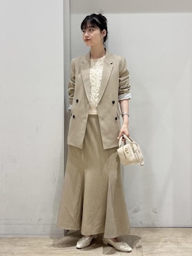 「お仕事コーデ」｜0118momoさん（レディース・164cm）の秋コーディネート