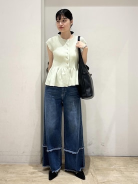 「アイテム（パンプス）」を使った、0118momoさん（レディース・164cm）の夏コーディネート