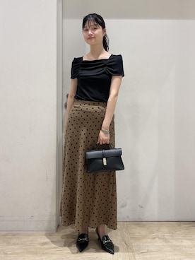 「オフショルダー」｜0118momoさん（レディース・164cm・20代）の夏コーディネート