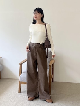 「アイテム（ローファー）」を使った、0118momoさん（レディース・164cm）の夏コーディネート