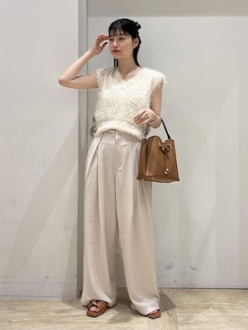 「Juze（ジュゼ）のアイテム（サンダル）」を使った、0118momoさん（レディース・164cm）の夏コーディネート