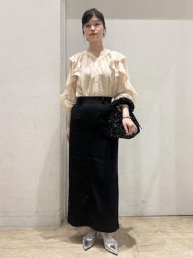 「VIS（ビス）のアイテム」を使った、0118momoさん（レディース・164cm）の春コーディネート