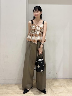 「アイテム（パンプス）」を使った、0118momoさん（レディース・164cm）の夏コーディネート