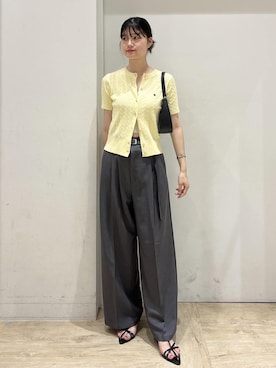 「VIS」｜「アイテム（スラックス）」を使った、0118momoさん（レディース・164cm）の夏コーディネート
